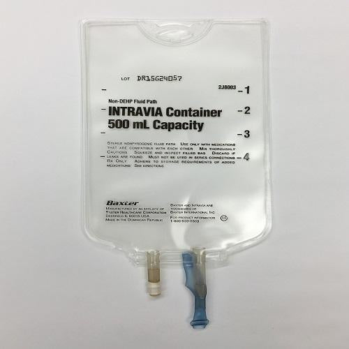 Empty 500mL Intravia Bag