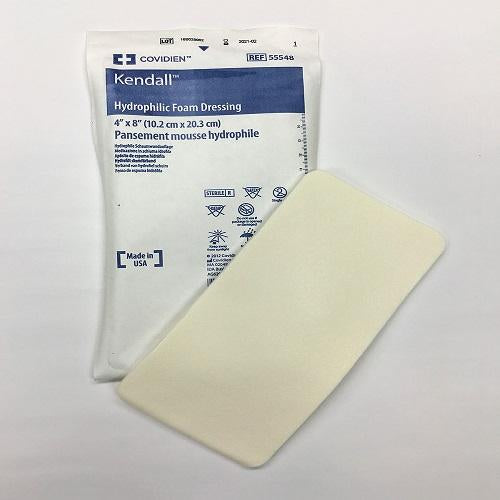 Hydrophilic Foam Dressing 4" x 8" (10cm x 20cm)