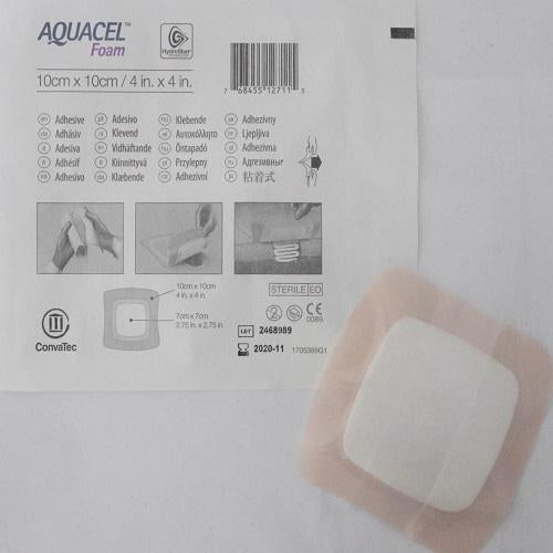 Aquacel Foam Adhesive 4" x 4" (10cm x 10cm)