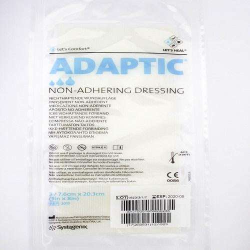 Adaptic Non-Adhering Dressing 3” x 8” (7.5cm x 20cm) (3/pack)