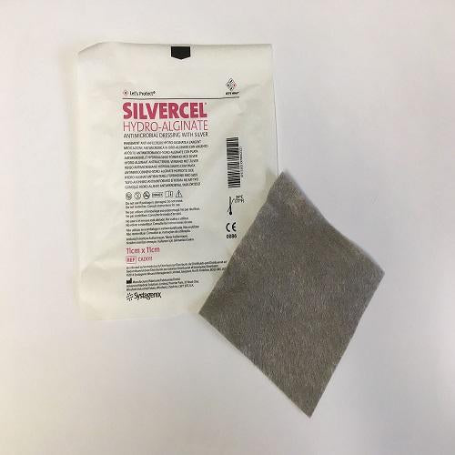 Silvercel Hydro-Alginate Antimicrobial Dressing 4.3” x 4.3” (11cm x 11cm)