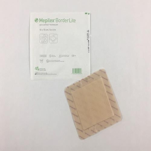 Mepilex Border Lite Foam Dressing 6" x 6" (15cm x 15cm)