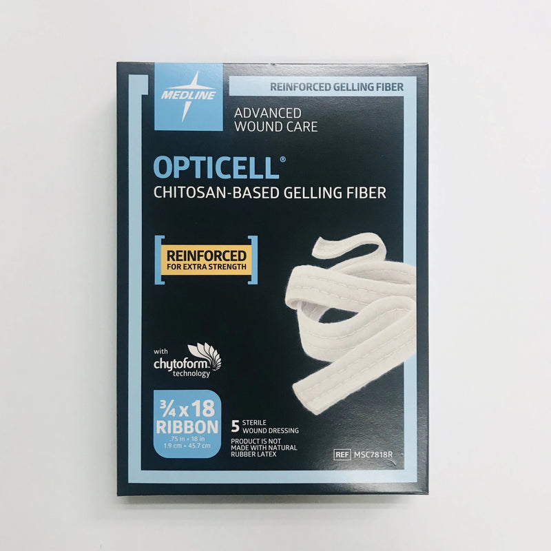 Opticell Gel Fiber Ribbon Dressing 0.75" x 18" (19cm x 45.7cm)
