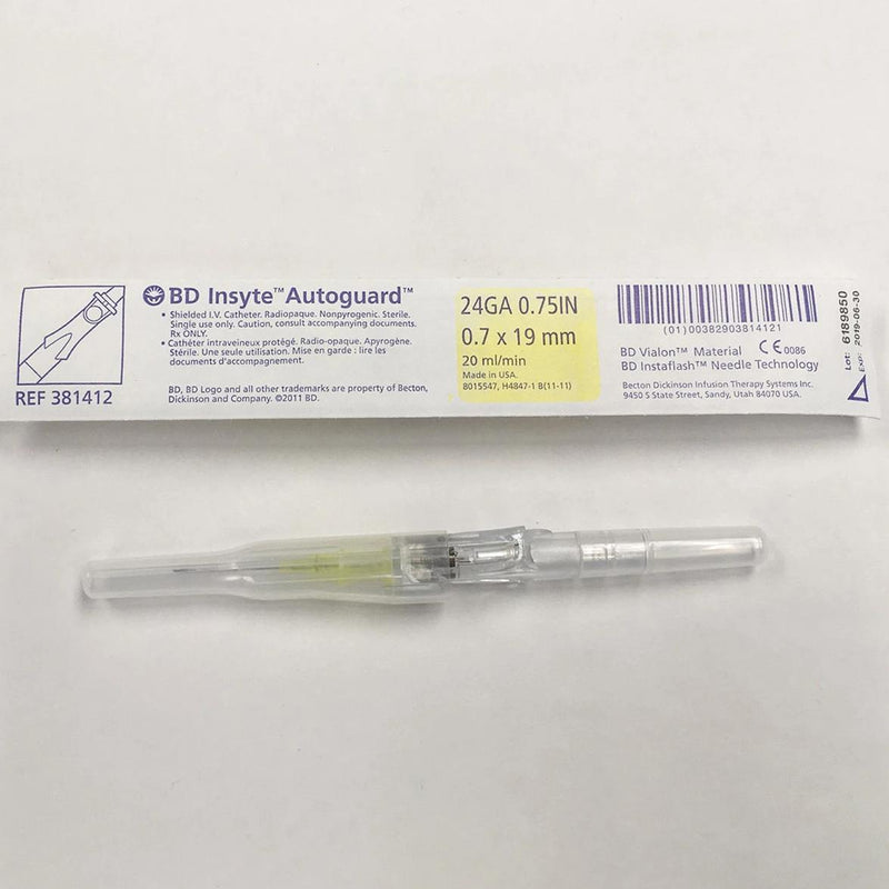 Insyte Autoguard IV Catheter 24G x 0.75"