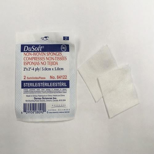 Non-Woven Sponge Gauze 2" x 2" (5cm x 5cm) 4-ply Sterile (2/pack)