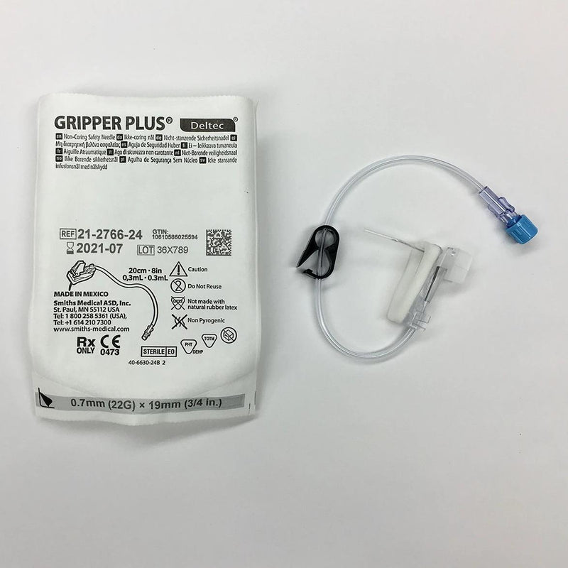 Port Gripper Plus Non-Coring Safety Needle 22" x 0.75"