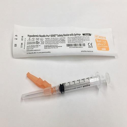 Needle Pro Edge 3mL Luer Lock Syringe 25G x 1