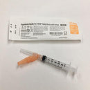 Needle Pro Edge 3mL Luer Lock Syringe 25G x 5/8" with Safety Needle