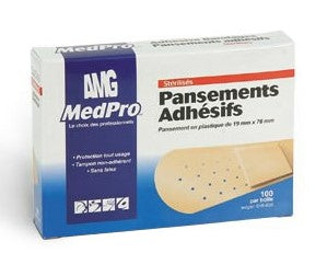 Adhesive Plastic Bandages Sterile (1.9cm x 7.6cm)