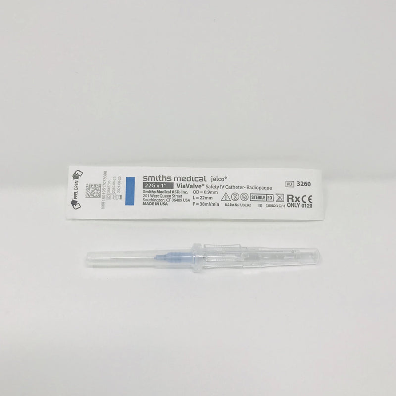 Catheter Viavalve Safety 22G 5/8"