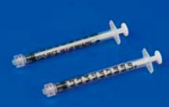 Monoject TB Syringe 1cc, with Luer-Lock Tip