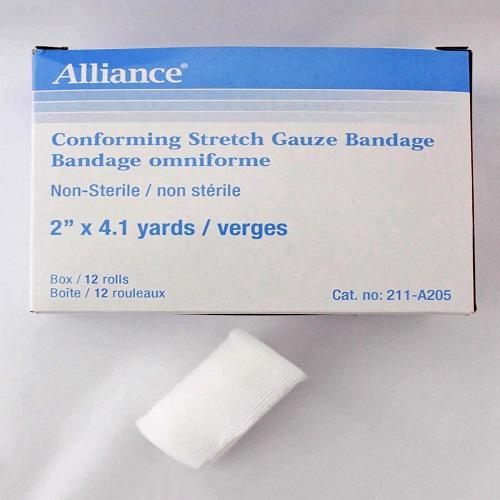 Conforming Bandage Non-Sterile 2" x 4.1 yards (5cmx 4m) (12/Box)