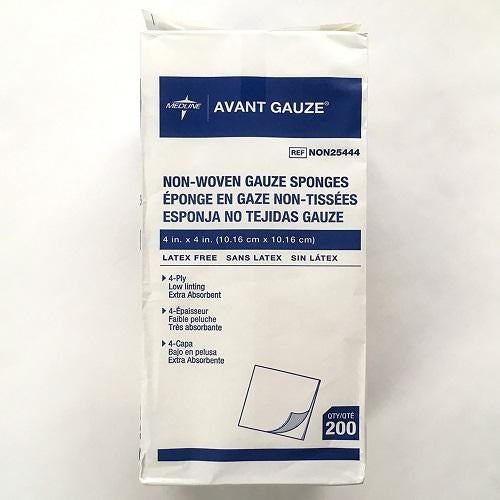 Sponge Gauze 4-Ply Non-sterile 4" x 4" (10cm x 10cm) (200/Pack)