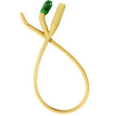 Foley Catheter 2-way Coude Tip 14Fr 10mL Silicone Elastomer Contains Latex