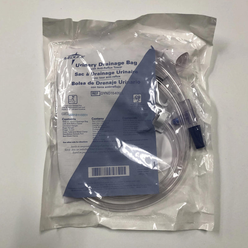 Urinary Drainage Bag with Anti-Reflux Tower 4000mL Capacity