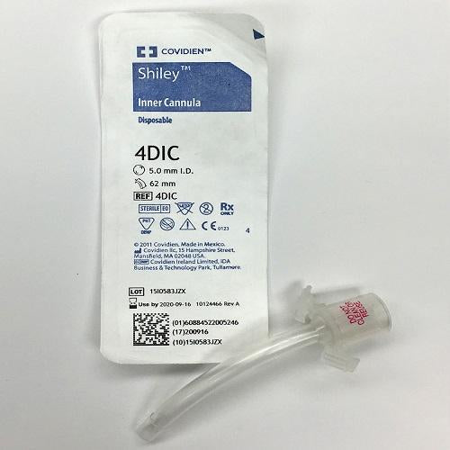 Trach Tube 5.0mm Disposable Inner Cannula Shiley, Non-fenestrated