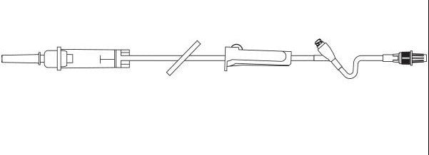 Solution Set Clearlink 75" Luer Activated Valve and Male Luer Lock Adapter