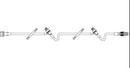 Extension Set with 2 Injection Sites Luer Lock
