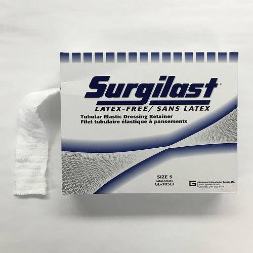 Surgilast Tubular Elastic Dressing Size 5, Latex Free (25 yards/Box)