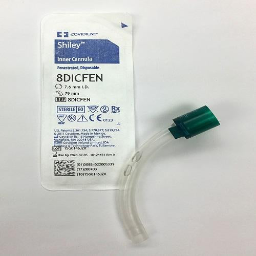 Trach Tube 7.6mm Disposable Inner Cannula, Fenestrated Shiley