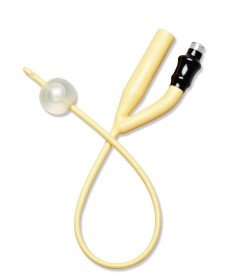 Foley Catheter 2-way 6Fr 3mL Silicone Elastomer Contains Latex